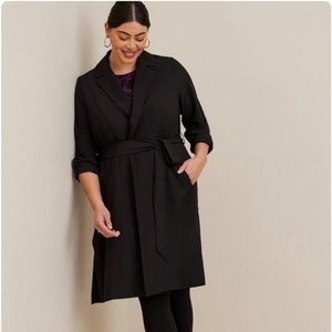 Studio Crepe Drape Trench Coat